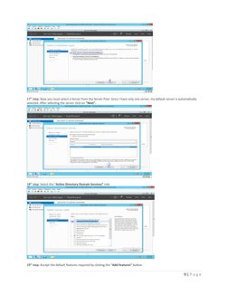 17th step: Now you must select a Server from the Server Pool. Since I have only one server, my default server is automaticall
