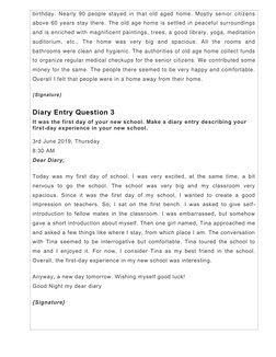 Diary Entry Format and Examples | PDF | Diary | Experience