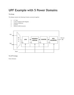 Upf Design Examples UPF Example with Power Domains | PDF | Telecommunications Engineering ...