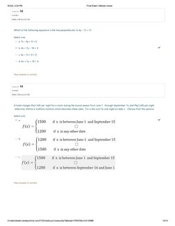 Calculus 1 Final Exam | PDF