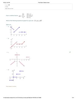 Calculus 1 Final Exam | PDF