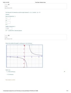 Calculus 1 Final Exam | PDF