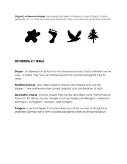 Understanding Organic Shapes in Art | PDF | Shape | Area