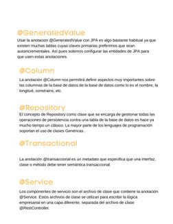 @GeneratedValue
@Column
@Repository
@Transactional
@Service
Usar la anotacion @GeneratedValue con JPA es algo bastante habitu