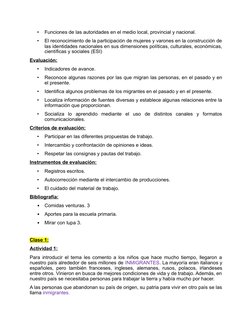 •
Funciones de las autoridades en el medio local, provincial y nacional.
•
El reconocimiento de la participación de mujeres y
