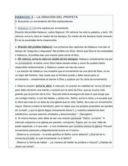 HABACUC 3 – LA ORACIÓN DEL PROFETA
A. Buscando un avivamiento del Dios todopoderoso.
1. (Habacuc 3:1-2) Una súplica por aviva