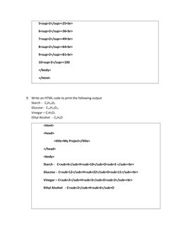 HTML Programs with Outputs for Practice | PDF | Html Element | Html
