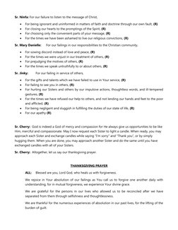 Penitential Rite and Reflection Service | PDF | Forgiveness | Mercy