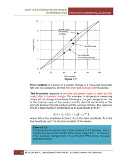 CHAPTER 1: INTRODUCTION TO PROCESS 
INSTRUMENTATION   PROCESS INSTRUMENTATION AND CONTROL 
 
10 
PETROCHEMICAL  ENGINEERING D