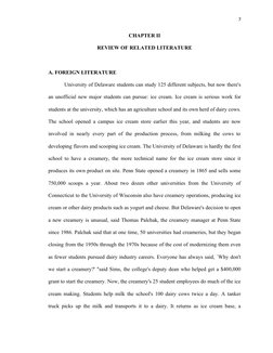 7
CHAPTER II
REVIEW OF RELATED LITERATURE
A. FOREIGN LITERATURE
University of Delaware students can study 125 different subje