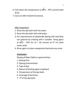 6 
 
6. Cool down the temperature to 60̊̊̊̊    ᵒC - 70ᵒC and the bath 
drain. 
7. Carry on after treatment process. 
 
 
 
Af