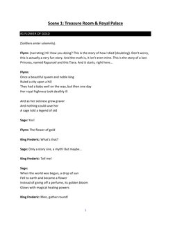 Tangled: The Musical Script Overview | PDF