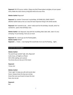 Tangled: The Musical Script Overview | PDF