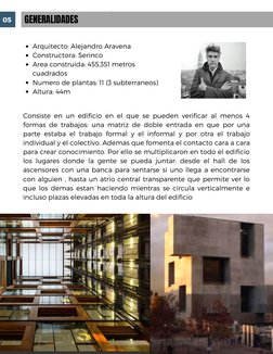 SUMMER ESCAPADES
DESCRIPCIÓN DEL PROYECTO
Consiste en un edificio en el que se pueden verificar al menos 4
formas de trabajos