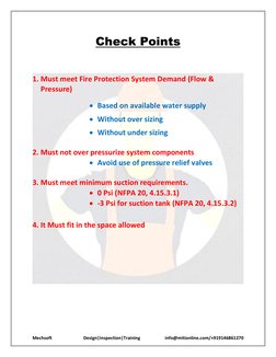 Mechsoft                            Design|Inspection|Training 
      info@mitionline.com/+919146861270 
Check Points