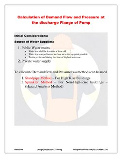 Mechsoft                            Design|Inspection|Training 
      info@mitionline.com/+919146861270 
Calculation of Dem