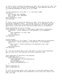 SQL Queries for Employee Management | PDF | Table (Database ...