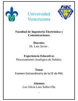 1
Universidad
Veracruzana
Facultad de Ingeniería Electrónica y
Comunicaciones.
Docente:
Dr. Luis Javier .
Experiencia Educati