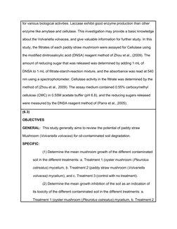 for various biological activities. Laccase exhibit good enzyme production than other 
enzyme like amylase and cellulase. This