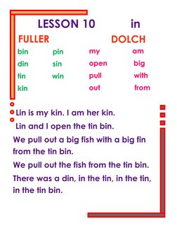 Fuller Method Reading Lessons | PDF | Language Arts & Discipline