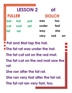 Sample Fuller Method Fuller Method Reading Lessons | PDF | Language Arts & Discipline