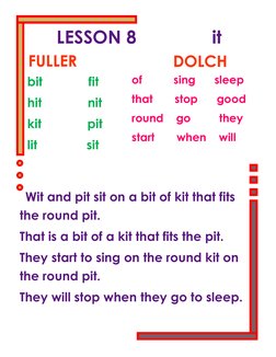 Lesson 5 Fuller Fuller Method Reading Lessons | PDF | Language Arts & Discipline