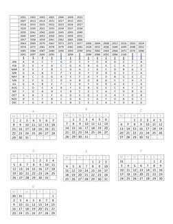 100-Year Calendar Overview (1900-2100) | PDF