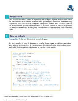 1 Introducción  
 
Una bitácora de trabajo o fichero de registro log, se utiliza para registrar la información ac