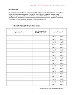 Firewall Configuration Quick Start Checklist | PDF | Ip Address ...