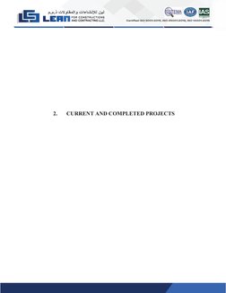  
 
 
 
 
 
 
 
 
 
 
2. 
CURRENT AND COMPLETED PROJECTS 
 
 
 
 
 
 
 
 
 
 
 
 
 
