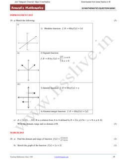 Remesh’s Mathematics 
[XI MATHEMATICS QUESTION BANK] 
 
 
Teaching Mathematics Since 1990