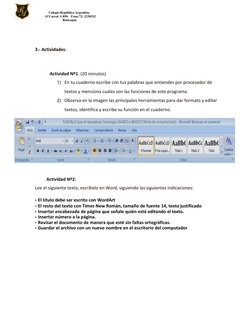 Colegio República Argentina 
                  O’Carrol  # 850-   Fono 72- 2230332