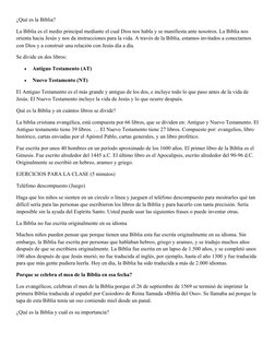 ¿Qué es la Biblia?
La Biblia es el medio principal mediante el cual Dios nos habla y se manifiesta ante nosotros. La Biblia n