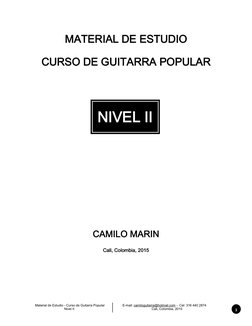 Material de Estudio - Curso de Guitarra Popular   
E-mail: camiloguitarra@hotmail.com  (mailto:camiloguitarra@hotmail.com)-