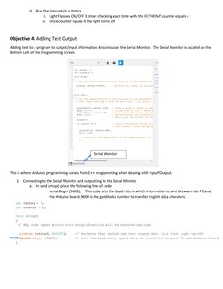 d. Run the Simulation > Notice 
i. Light Flashes ON/OFF 3 times checking each time with the IF/THEN if counter equals 4 
ii.