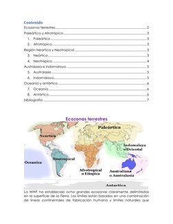 Contenido 
Ecozonas terrestres...............................................................................................