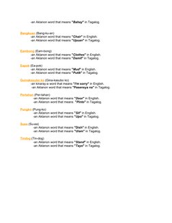 Bisaya and Ilonggo Word Translations | PDF | Southeast Asia | Cognitive ...