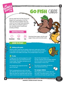 Awareness & training for quality child care
GO FISH CArds
Got any maps? No? Go Fish! Chuck and 
Pepper love a good game of Go