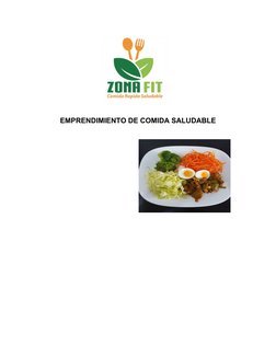 EMPRENDIMIENTO DE COMIDA SALUDABLE
