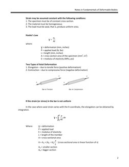 Axial Deformation and Strain Solutions | PDF | Young's Modulus ...