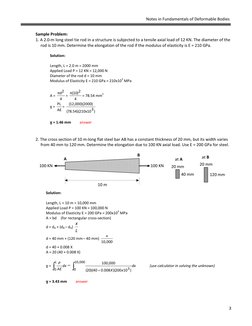 Axial Deformation and Strain Solutions | PDF | Young's Modulus ...
