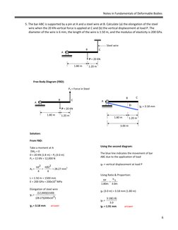 Axial Deformation and Strain Solutions | PDF | Young's Modulus ...