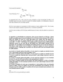 Costo anual de mantener = 
)
10
(
2
LTL
Q
Costo Total para  TL = 
)
100
(
LTL
Q
D
+
)1(
D
+
)
10
(
2
LTL
Q
La igualación de l