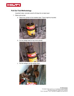 Hilti Pull Out Test Methodology | PDF | Concrete | Pressure Measurement