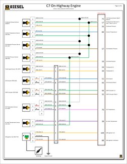 C7 Engine ECM Wiring Diagram | PDF | Propulsion | Mechanical Engineering