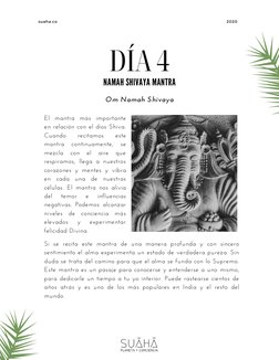 NAMAH SHIVAYA MANTRA
Om Namah Shivaya
El mantra más importante
en relación con el dios Shiva.
Cuando 
recitamos 
este
mantra