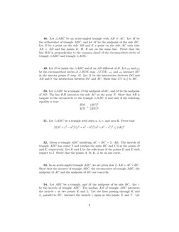 Circle Geometry Problems and Solutions | PDF | Triangle | Circle