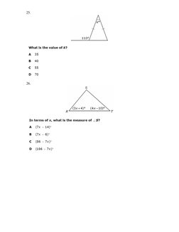 High School Geometry Practice Test | PDF