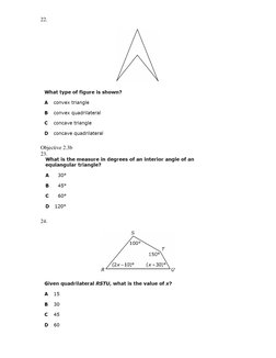 High School Geometry Practice Test | PDF