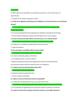 del recorrido
b. Halar la palanca de velocidades, hacia izquierda y derecha y si recorre libre está en el
lugar indicado
c. C
